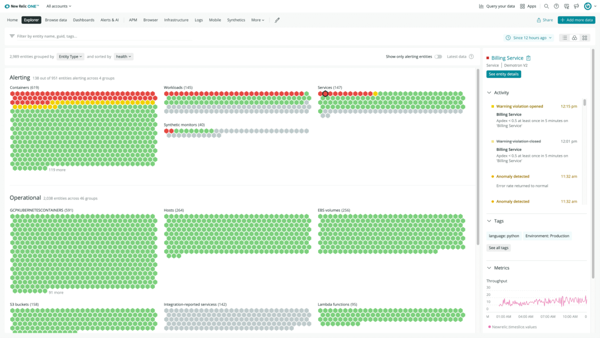 New Relic Data Explorer