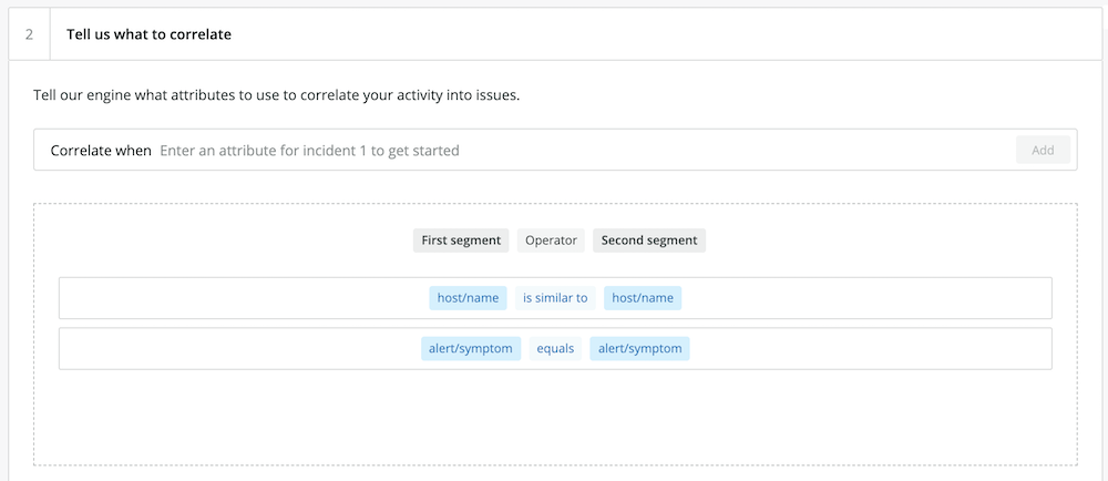 correlate incidents example