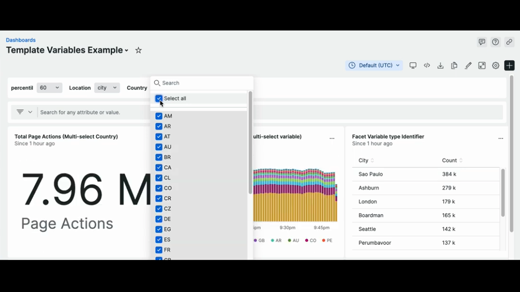 New Relic dashboards product capability screen capture 