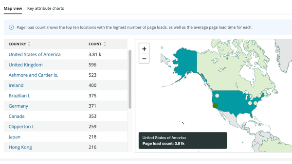 Filterable Geography feature with New Relic