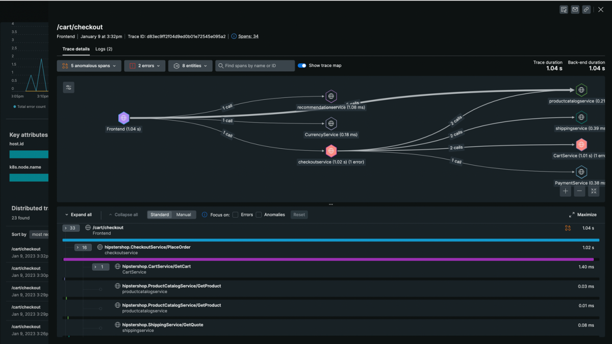 New Relic OpenTelemetry product capability screen capture 