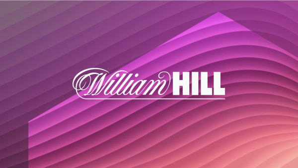 William Hill logo layered over wavelike background