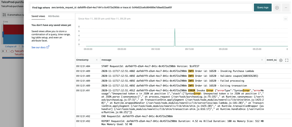 New Relic Serverless monitoring